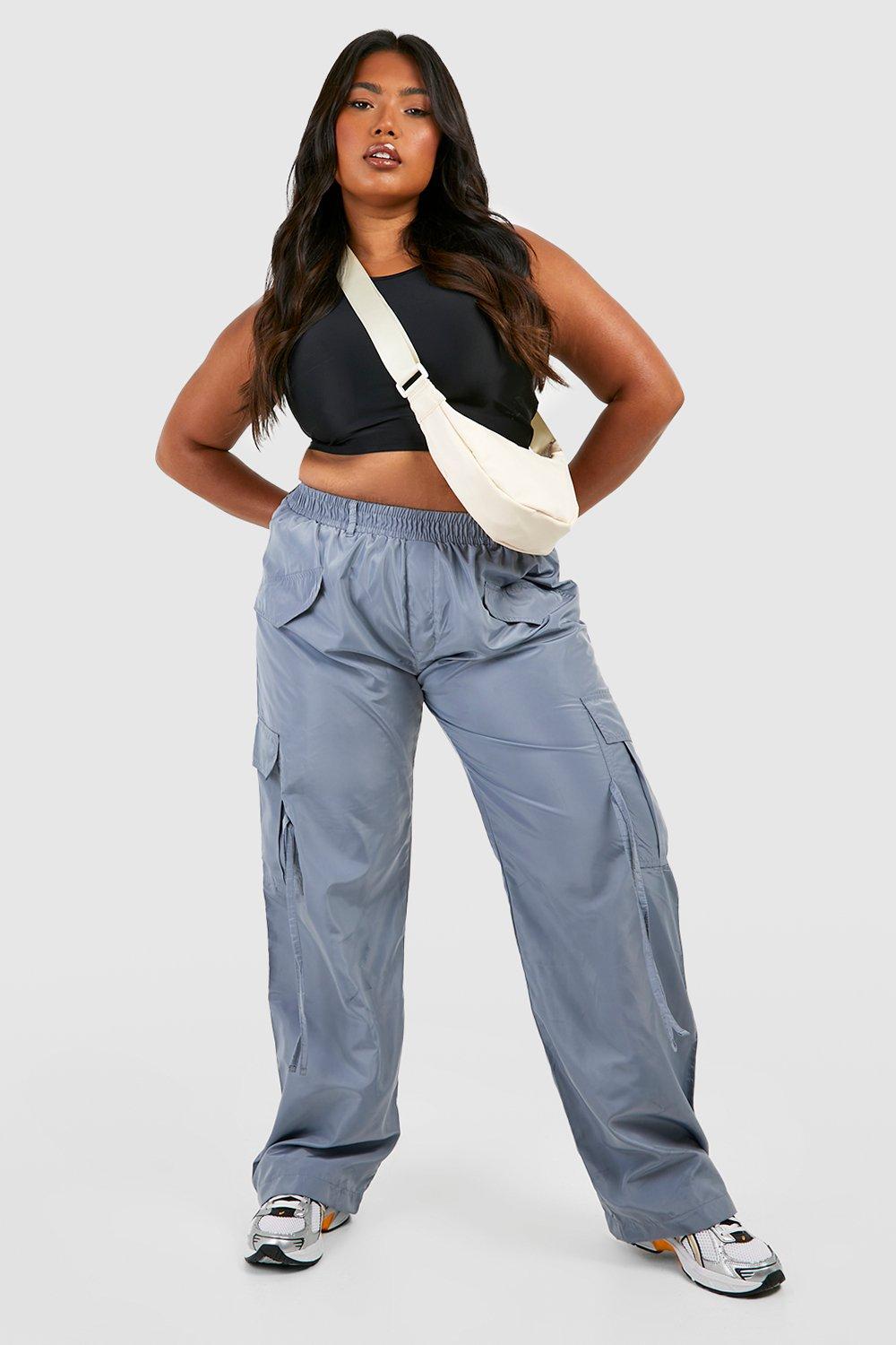 Plus size cargo on sale trousers